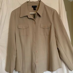 Lane Bryant tan skirt suit set